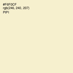 #F6F0CF - Pipi Color Image