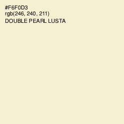 #F6F0D3 - Double Pearl Lusta Color Image