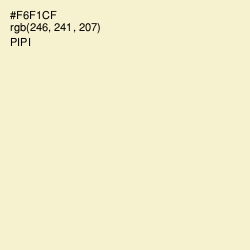 #F6F1CF - Pipi Color Image