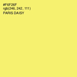 #F6F26F - Paris Daisy Color Image