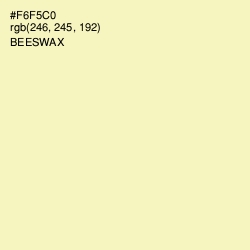#F6F5C0 - Beeswax Color Image