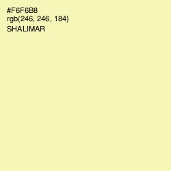 #F6F6B8 - Shalimar Color Image