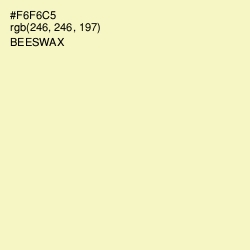 #F6F6C5 - Beeswax Color Image