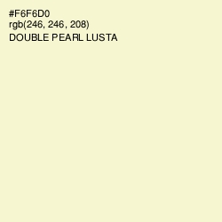 #F6F6D0 - Double Pearl Lusta Color Image