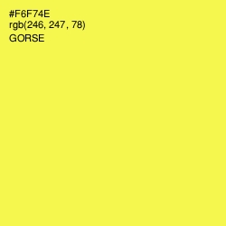 #F6F74E - Gorse Color Image
