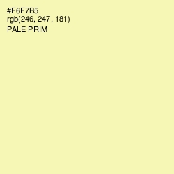 #F6F7B5 - Pale Prim Color Image