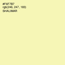#F6F7B7 - Shalimar Color Image