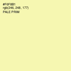 #F6F8B1 - Pale Prim Color Image