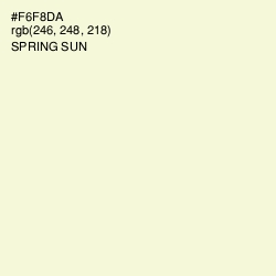 #F6F8DA - Spring Sun Color Image