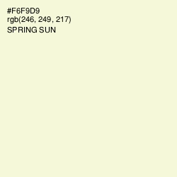 #F6F9D9 - Spring Sun Color Image