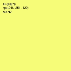#F6FB78 - Manz Color Image