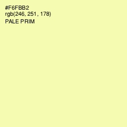 #F6FBB2 - Pale Prim Color Image