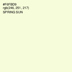 #F6FBD9 - Spring Sun Color Image