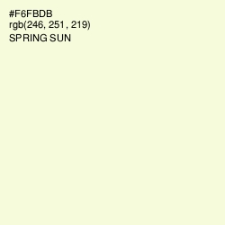 #F6FBDB - Spring Sun Color Image
