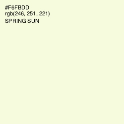 #F6FBDD - Spring Sun Color Image