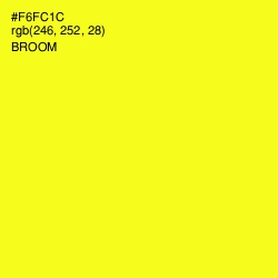 #F6FC1C - Broom Color Image