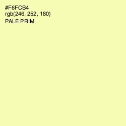 #F6FCB4 - Pale Prim Color Image