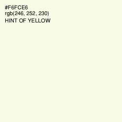 #F6FCE6 - Hint of Yellow Color Image