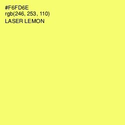 #F6FD6E - Laser Lemon Color Image