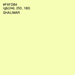 #F6FDB4 - Shalimar Color Image