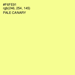 #F6FE91 - Pale Canary Color Image
