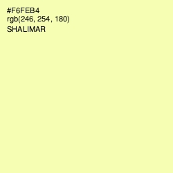 #F6FEB4 - Shalimar Color Image