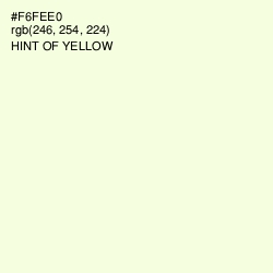 #F6FEE0 - Hint of Yellow Color Image