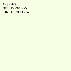 #F6FEE3 - Hint of Yellow Color Image