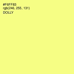 #F6FF83 - Dolly Color Image
