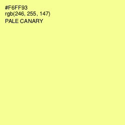 #F6FF93 - Pale Canary Color Image