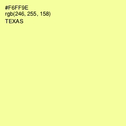 #F6FF9E - Texas Color Image