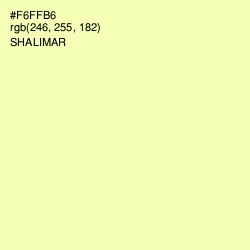 #F6FFB6 - Shalimar Color Image