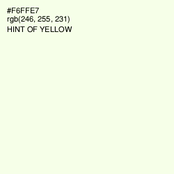 #F6FFE7 - Hint of Yellow Color Image