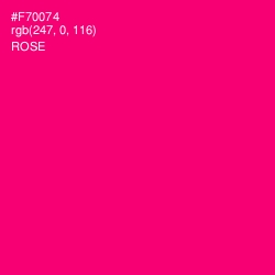 #F70074 - Rose Color Image