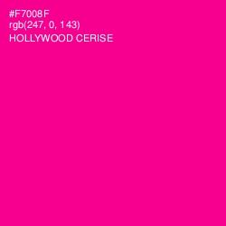 #F7008F - Hollywood Cerise Color Image