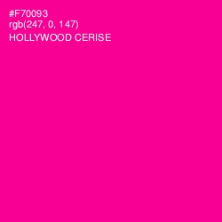 #F70093 - Hollywood Cerise Color Image