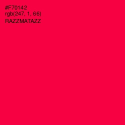 #F70142 - Razzmatazz Color Image