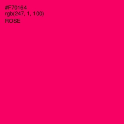 #F70164 - Rose Color Image