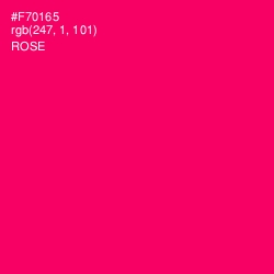 #F70165 - Rose Color Image