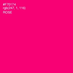 #F70174 - Rose Color Image