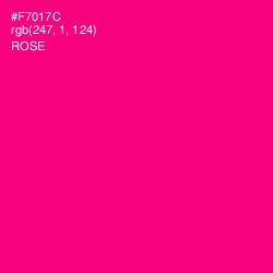 #F7017C - Rose Color Image