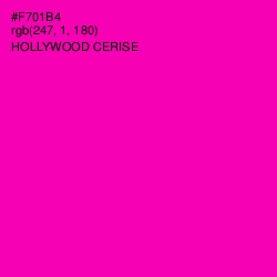 #F701B4 - Hollywood Cerise Color Image