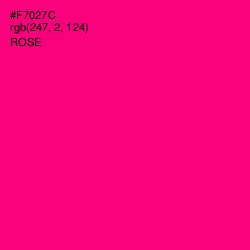 #F7027C - Rose Color Image