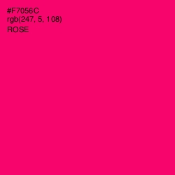 #F7056C - Rose Color Image