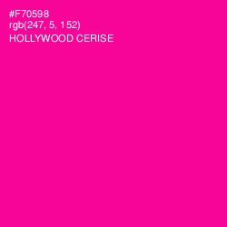 #F70598 - Hollywood Cerise Color Image
