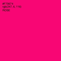 #F70674 - Rose Color Image