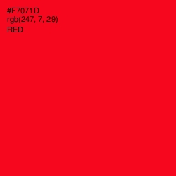 #F7071D - Red Color Image