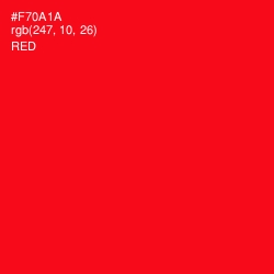 #F70A1A - Red Color Image