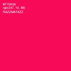 #F70A58 - Razzmatazz Color Image