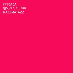 #F70A5A - Razzmatazz Color Image